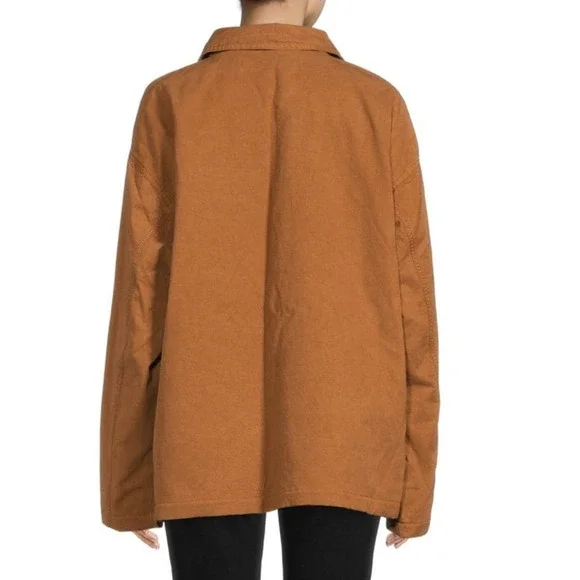 GOOD AMERICAN Women's Chore Dropped Shoulder Utility Jacket